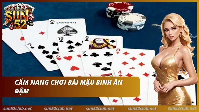 Bài tây và chồng chip trong mục chiến thuật Mậu Binh SUN52