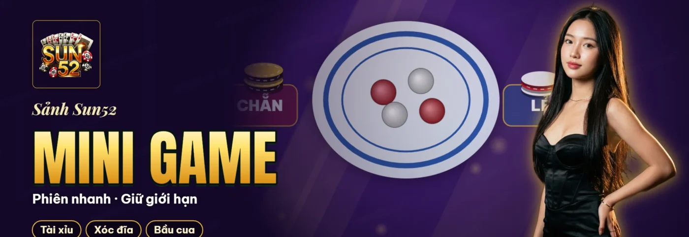 Màn hình điện thoại hiển thị phiên mini game có đồng hồ đếm ngược và bảng lịch sử các phiên trước