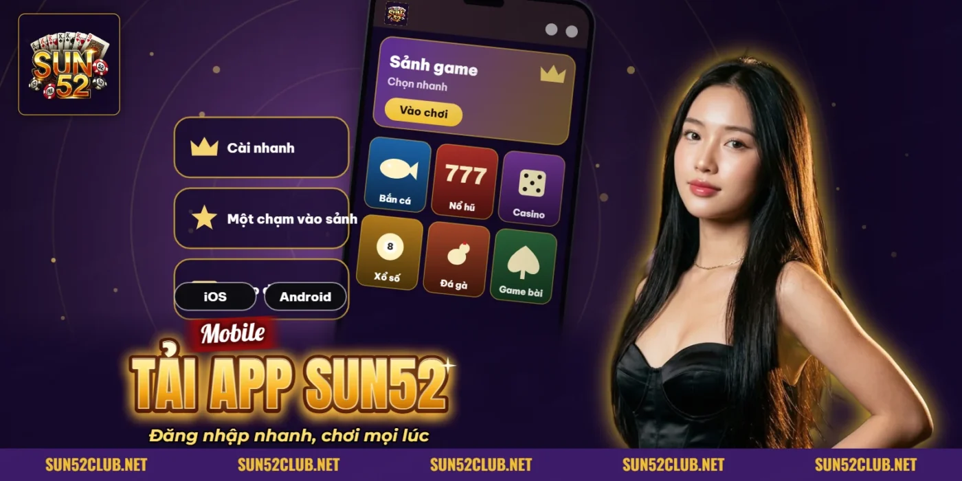 Giao diện ứng dụng SUN52 trên điện thoại